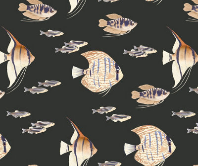 B&Q -  Eco-Friendly Tropical Fish Wallpaper