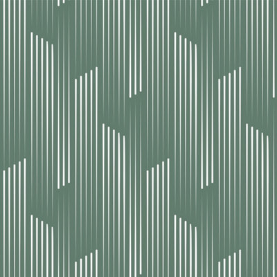 B&Q -  Eco Friendly Green Abstract Vertical Line Wallpaper