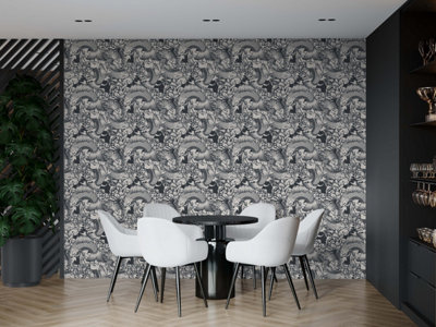 Bobbi Beck Eco Friendly White Koi Carp Wallpaper from B&Q