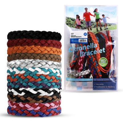 Asab Pack Of 12 Mosquito Repellent Bracelets