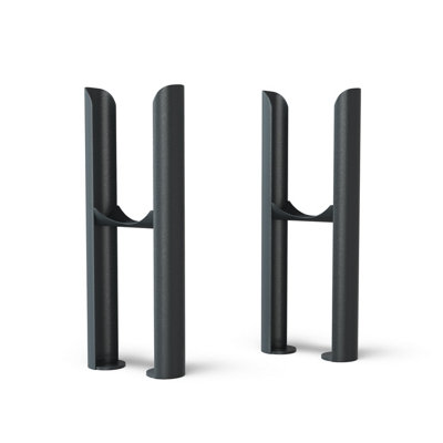 Uk Radiators 2 Column Radiator Feet Anthracite Alpha from B&Q