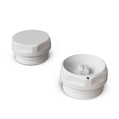Uk Radiators White Radiator Bleed Valve & Blanking Plug Talus from B&Q