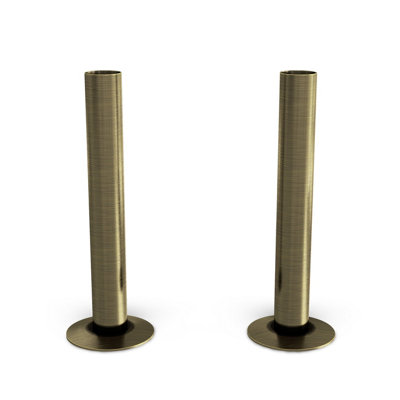 Uk Radiators Brushed & Lacquered Radiator Pipe Covers 130mm Antique Brass Talus from B&Q
