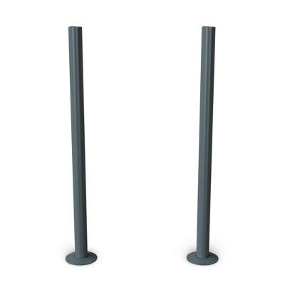 Uk Radiators Matt Radiator Pipe Covers 300mm Anthracite Talus from B&Q