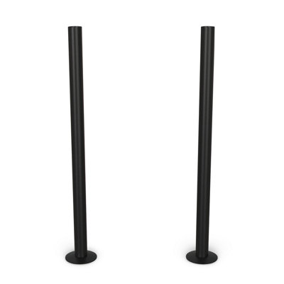 Uk Radiators Matt Radiator Pipe Covers 300mm Black Talus from B&Q