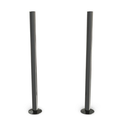 Uk Radiators Polished & Lacquered Radiator Pipe Covers 300mm Black Nickel Talus from B&Q