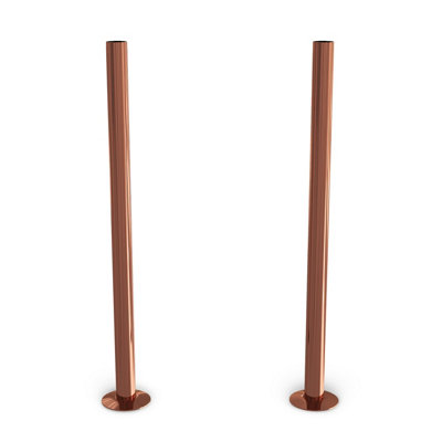 Uk Radiators Polished & Lacquered Radiator Pipe Covers 300mm Copper Talus from B&Q