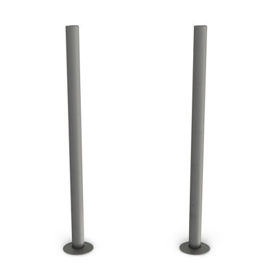 Uk Radiators Matt Radiator Pipe Covers 300mm Natural Pewter Talus from B&Q