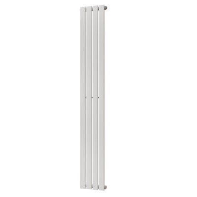 Uk Radiators White 1802Btu H1800mm X W272mm Flat Tube Vertical Designer Radiator Typhoon