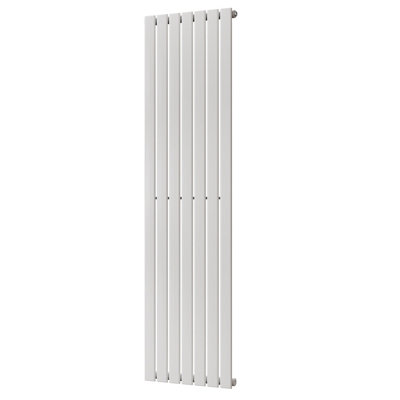 B&Q -  Typhoon White Flat Tube Vertical Steel Designer Radiator Btu3149 923W(H) 1800 X (W) 476mm