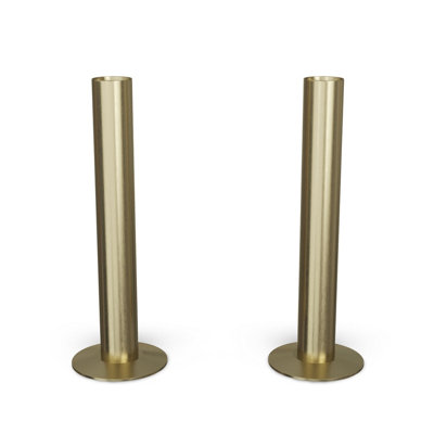 Uk Radiators Brushed & Lacquered Radiator Pipe Covers 130mm Brushed Brass Talus from B&Q