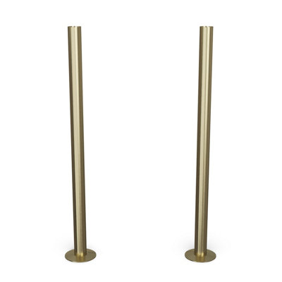 Uk Radiators Brushed & Lacquered Radiator Pipe Covers 300mm Brushed Brass Talus from B&Q