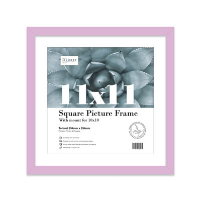 11X11" Lilac Picture Frame11X11" Square Frame With 10X10" Mount For 11X11"/10X10" Pictures Moderrn Style Thin Edge1 Pack from B&Q