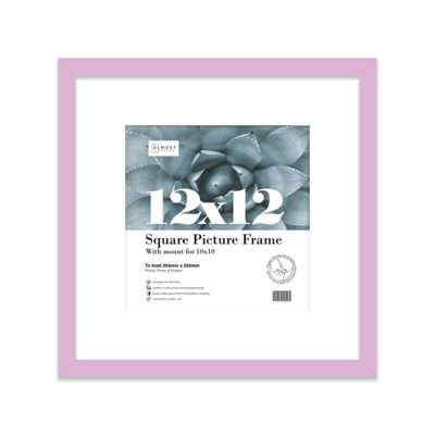 12X12" Lilac Picture Frame12X12" Square Frame With 10X10" Mount For 12X12"/10X10" Pictures Moderrn Style Thin Edge1 Pack from B&Q