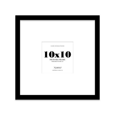 10X10" Black Picture Frame10X10" Square Frame With 7X7" Mount For 10X10"/7X7" Pictures Art Deco Style Room Decor1 Pack from B&Q