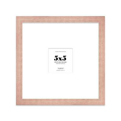 5X5" Bronze Picture Frame5X5" Square Frame With 2X2" Mount For 5X5"/2X2" Pictures Art Deco Style Room Decor1 Pack from B&Q