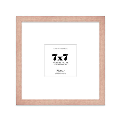 7X7" Bronze Picture Frame7X7" Square Frame With 4X4" Mount For 7X7"/4X4" Pictures Art Deco Style Room Decor1 Pack from B&Q