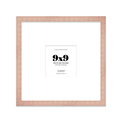 9X9" Bronze Picture Frame9X9" Square Frame With 6X6" Mount For 9X9"/6X6" Pictures Art Deco Style Room Decor1 Pack from B&Q