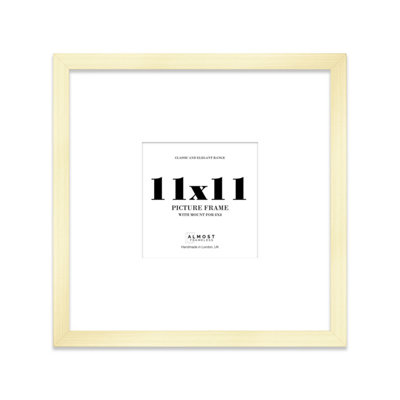 11X11" Gold Picture Frame11X11" Square Frame With 8X8" Mount For 11X11"/8X8" Pictures Art Deco Style Room Decor1 Pack from B&Q