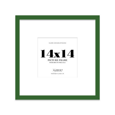 14X14" Green Picture Frame14X14" Square Frame With 11X11" Mount For 14X14"/11X11" Pictures Moderrn Style Thin Edge1 Pack from B&Q