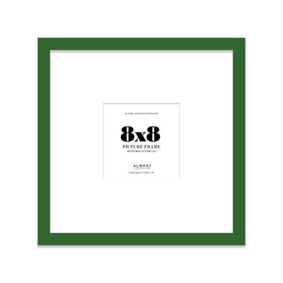 8X8" Green Picture Frame8X8" Square Frame With 5X5" Mount For 8X8"/5X5" Pictures Art Deco Style Frame For Home Décor1 Pack from B&Q