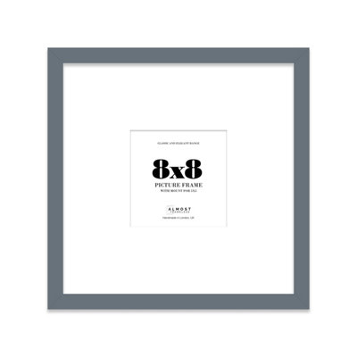 8X8" Grey Picture Frame8X8" Square Frame With 5X5" Mount For 8X8"/5X5" Pictures Luxurious Style Room Decor1 Pack from B&Q