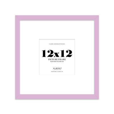 12X12" Lilac Picture Frame12X12" Square Frame With 9X9" Mount For 12X12"/9X9" Pictures Classic Style Wall Art1 Pack from B&Q