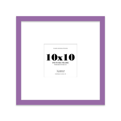10X10" Purple Picture Frame10X10" Square Frame With 7X7" Mount For 10X10"/7X7" Pictures Classic Style Room Decor1 Pack from B&Q