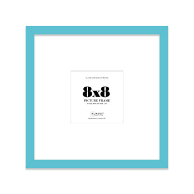 8X8" Turquoise Picture Frame8X8" Square Frame With 5X5" Mount For 8X8"/5X5" Pictures Classic Style Wall Art1 Pack from B&Q