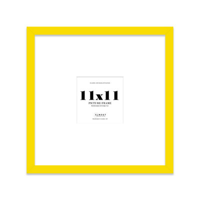 11X11" Yellow Picture Frame11X11" Square Frame With 7X7" Mount For 11X11"/7X7" Pictures Art Deco Style Gallery Wall1 Pack from B&Q