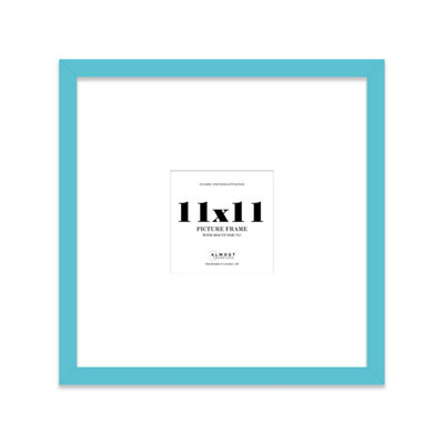 11X11" Turquoise Picture Frame11X11" Square Frame With 7X7" Mount For 11X11"/7X7" Pictures Moderrn Style Thin Edge1 Pack from B&Q