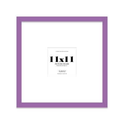 11X11" Purple Picture Frame11X11" Square Frame With 7X7" Mount For 11X11"/7X7" Pictures Moderrn Style Thin Edge1 Pack from B&Q
