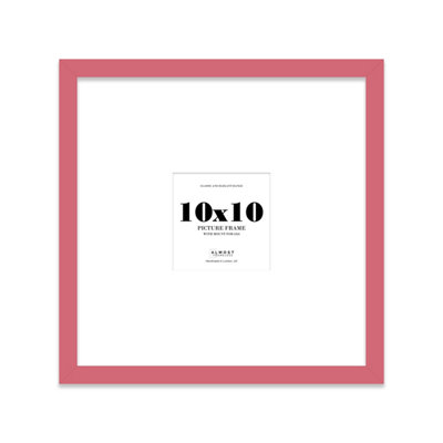 10X10" Pink Picture Frame10X10" Square Frame With 6X6" Mount For 10X10"/6X6" Pictures Moderrn Style Thin Edge1 Pack from B&Q