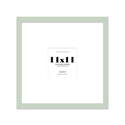 11X11" Mint Green Picture Frame11X11" Square Frame With 7X7" Mount For 11X11"/7X7" Pictures Moderrn Style Thin Edge1 Pack from B&Q