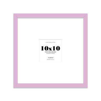 10X10" Lilac Picture Frame10X10" Square Frame With 6X6" Mount For 10X10"/6X6" Pictures Moderrn Style Thin Edge1 Pack from B&Q