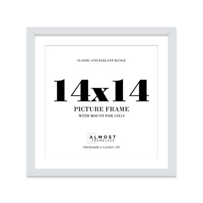 14X14" Light Grey Picture Frame14X14" Square Frame With 13X13" Mount For 14X14"/13X13" Pictures Moderrn Style Thin Edge1 Pack from B&Q