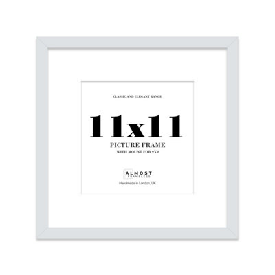 11X11" Light Grey Picture Frame11X11" Square Frame With 9X9" Mount For 11X11"/9X9" Pictures Vintage Style Room Decor1 Pack from B&Q