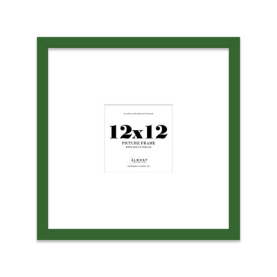 12X12" Green Picture Frame12X12" Square Frame With 8X8" Mount For 12X12"/8X8" Pictures Art Deco Style Room Decor1 Pack from B&Q