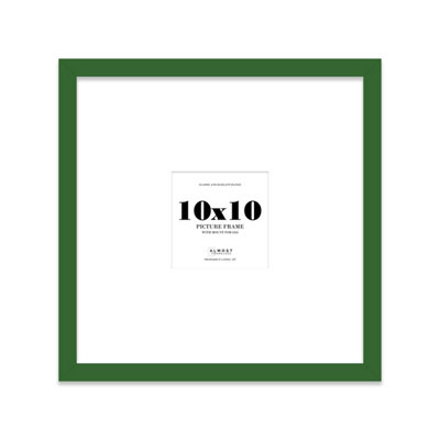 10X10" Green Picture Frame10X10" Square Frame With 6X6" Mount For 10X10"/6X6" Pictures Art Deco Style Room Decor1 Pack from B&Q