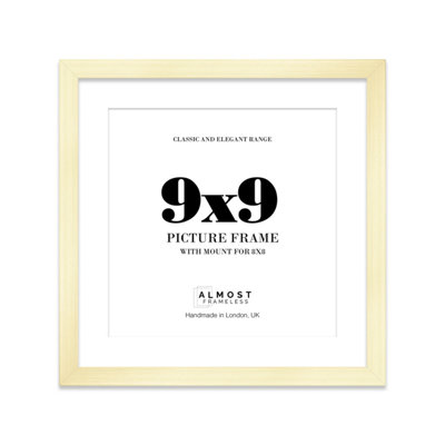 9X9" Gold Picture Frame9X9" Square Frame With 8X8" Mount For 9X9"/8X8" Pictures Art Deco Style Room Decor1 Pack from B&Q