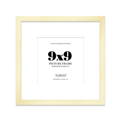 9X9" Gold Picture Frame9X9" Square Frame With 7X7" Mount For 9X9"/7X7" Pictures Art Deco Style Room Decor1 Pack from B&Q