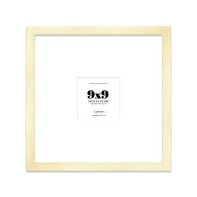9X9" Gold Picture Frame9X9" Square Frame With 5X5" Mount For 9X9"/5X5" Pictures Art Deco Style Room Decor1 Pack from B&Q