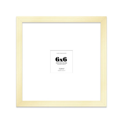 6X6" Gold Picture Frame6X6" Square Frame With 2X2" Mount For 6X6"/2X2" Pictures Art Deco Style Room Decor1 Pack from B&Q