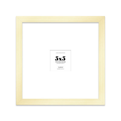 5X5" Gold Picture Frame5X5" Square Frame With 1X1" Mount For 5X5"/1X1" Pictures Art Deco Style Room Decor1 Pack from B&Q