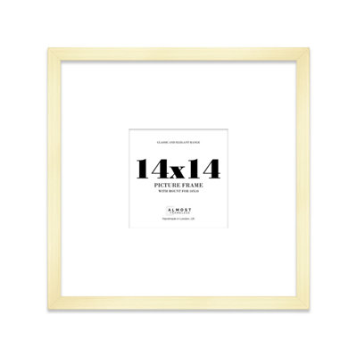 14X14" Gold Picture Frame14X14" Square Frame With 10X10" Mount For 14X14"/10X10" Pictures Art Deco Style Room Decor1 Pack from B&Q