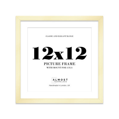 12X12" Gold Picture Frame12X12" Square Frame With 11X11" Mount For 12X12"/11X11" Pictures Art Deco Style Room Decor1 Pack from B&Q