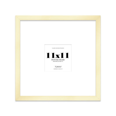 11X11" Gold Picture Frame11X11" Square Frame With 7X7" Mount For 11X11"/7X7" Pictures Art Deco Style Room Decor1 Pack from B&Q