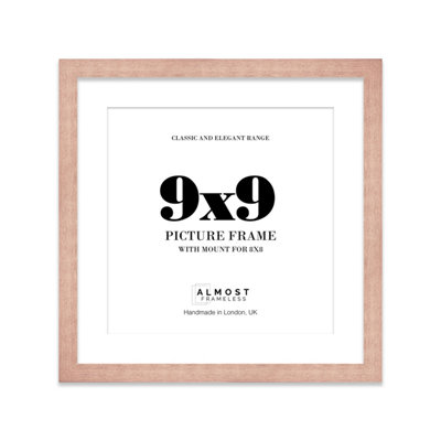 9X9" Bronze Picture Frame9X9" Square Frame With 8X8" Mount For 9X9"/8X8" Pictures Art Deco Style Room Decor1 Pack from B&Q