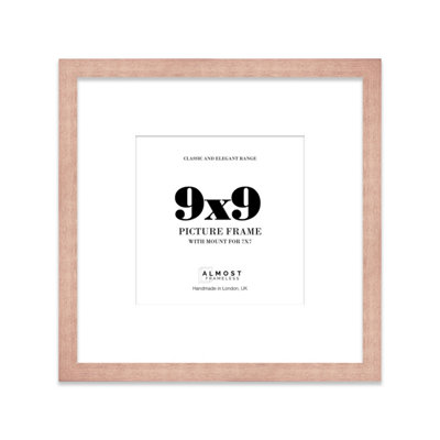 9X9" Bronze Picture Frame9X9" Square Frame With 7X7" Mount For 9X9"/7X7" Pictures Art Deco Style Room Decor1 Pack from B&Q