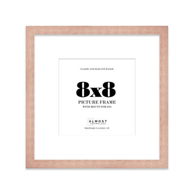 8X8" Bronze Picture Frame8X8" Square Frame With 6X6" Mount For 8X8"/6X6" Pictures Art Deco Style Room Decor1 Pack from B&Q